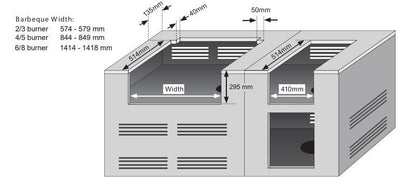 גריל גז טורבו אליט Turbo Elite 5 BI, חמישה מבערים – Ziegler & Brown